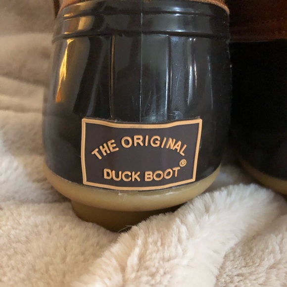 NWT Original Duck boot women’s size 9.5 black and tan - Picture 4 of 8